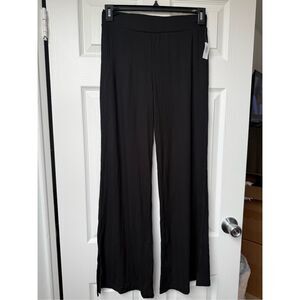 Gap Pants Medium Women's Black Love Line NEW Pull on Lounge Straight Leg